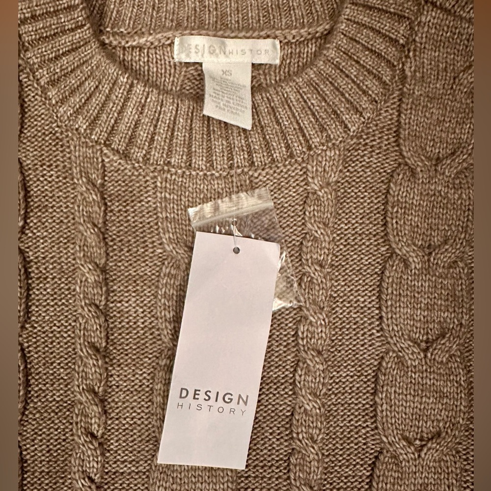 NWT! Design History Layered Twofer Knit Sweater XS - Picture 2 of 5